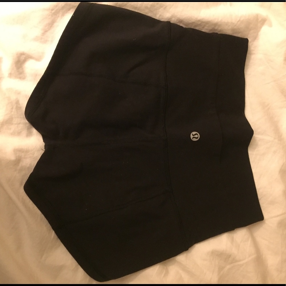 lululemon high rise shorts